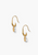 EG-5919 Citrine Drop Hoop Earrings