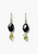 EG-5923 Black Tourmaline Peridot Earrings