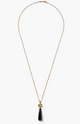 NG-15273 Black Agate and Citrine Necklace