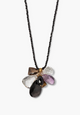 NG-15423 Black Spinel Mix Necklace