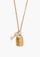 NG-15434 Yellow Gold Lock and Key Necklace