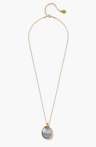 NG-15463LQ Blue Lace Agate Necklace