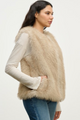 Anastasia Fur Vest Taupe