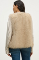 Anastasia Fur Vest Taupe