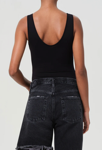 Tora Tank Bodysuit Black