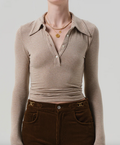 Shaea Polo in Chiltern Oatmeal