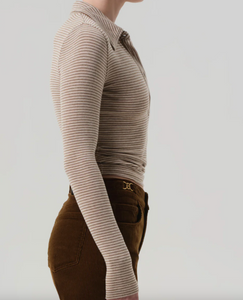 Shaea Polo in Chiltern Oatmeal