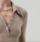 Shaea Polo in Chiltern Oatmeal