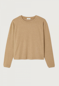 Long Sleeved Boat Neck Loose Fit T-Shirt