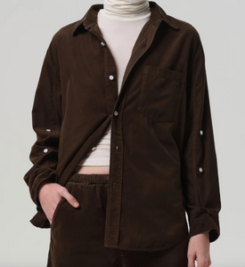 Kayla Shirt in Corduroy in Costes