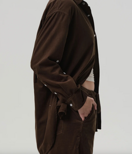 Kayla Shirt in Corduroy in Costes
