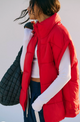 In A Bubble Puffer Vest Winterberry