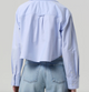 Ana Cropped Shirt Blue