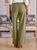 Limerick Wide Leg Utility Pant Olive
