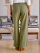 Limerick Wide Leg Utility Pant Olive
