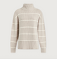 Hamish Stitch Knit Sweater Silver Birch