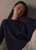 Grady Boucle Knit Sweater Evening Blue