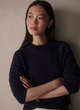 Grady Boucle Knit Sweater Evening Blue