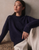 Grady Boucle Knit Sweater Evening Blue