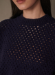 Grady Boucle Knit Sweater Evening Blue