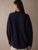 Grady Boucle Knit Sweater Evening Blue