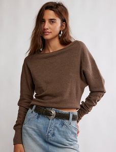 Jess Long Sleeve Coco Brown Heather