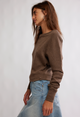 Jess Long Sleeve Coco Brown Heather