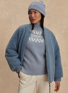 Serina Reversible Quilt Jacket Coronet Blue/Ashley Blue