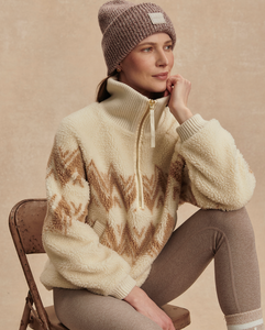 Hendrik Half Zip Sherpa Egret
