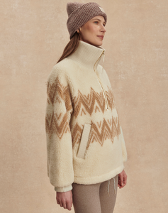 Hendrik Half Zip Sherpa Egret
