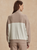 Garcia 2 Tone Zip Through Sweat Ivory Marl/Taupe Marl