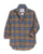 Barry Tailored Button-Up Orange, Green, Blue Plaid