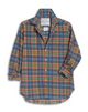 Barry Tailored Button-Up Orange, Green, Blue Plaid