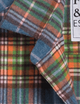 Barry Tailored Button-Up Orange, Green, Blue Plaid