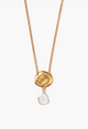 NG-15516 Yellow Gold Moissanite Slice