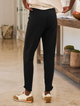 Christine Tulip Ankle Sweatpant Black