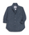 Eileen Relaxed Button-Up Shirt Textured Navy
