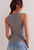 Neria V-Neck Tank Heather Grey