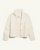 Mini Cotswolds Cropped Cable Knit Cardigan Ivory