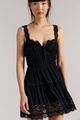 So In Love Mini Slip Black