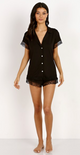 Malou Black Short PJ Set