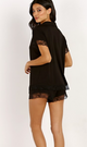 Malou Black Short PJ Set