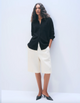 Cashmere Button Down Shirt Black