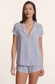 Frida Shortie PJ Set Lavender Dusk/Ivory