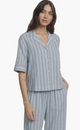 Nautico Long PJ Set Classic Stripe Slate