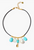 NGZ-15592LQ Charm Cord Necklace Turquoise