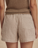 Darina Short 4" Birch Taupe Stripe