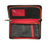 Bryant Wallet Black Nylon Cargo Gold Red Zip