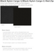 Kyle Medium Black Nylon Cargo Gold