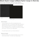 Kyle Large Black Nylon Cargo Gold
